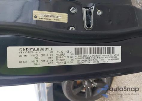 2014 Jeep Patriot Altitude z USA, uszkodzony, nr VIN 1C4NJPBA1ED813817